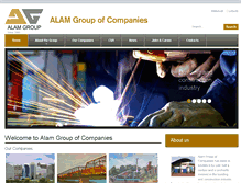 Tablet Screenshot of alam-group.com